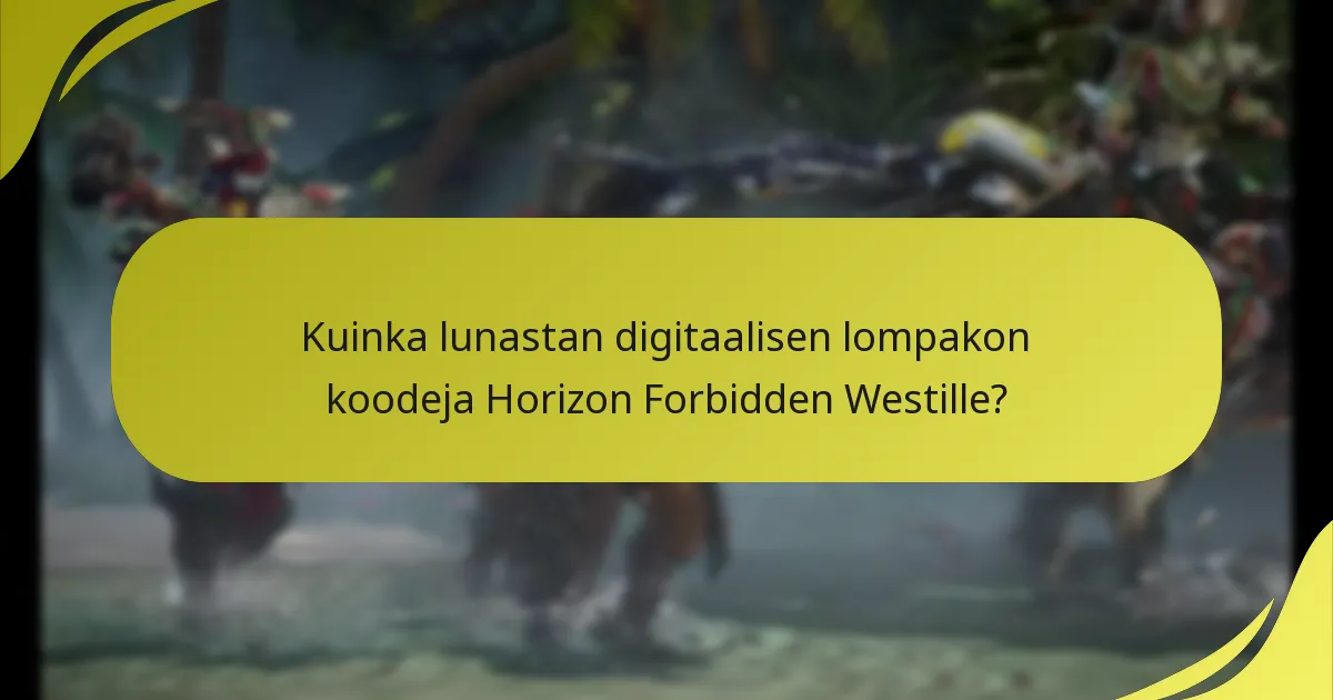 Mitkä ovat oikeuksien tarkistukset Horizon Forbidden Westille?
