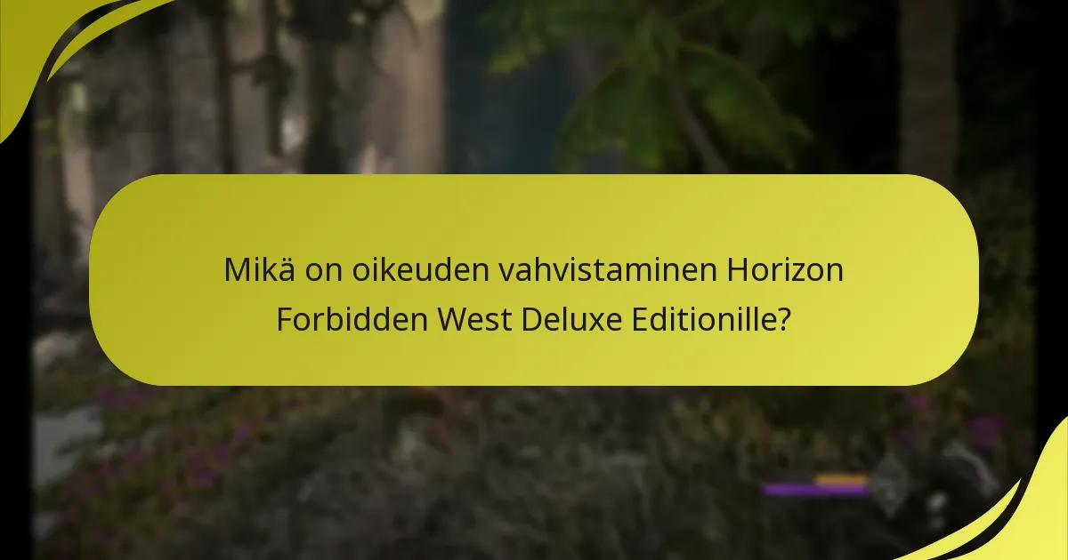 Mitkä bonukset sisältyvät Horizon Forbidden Westin Deluxe Editioniin?