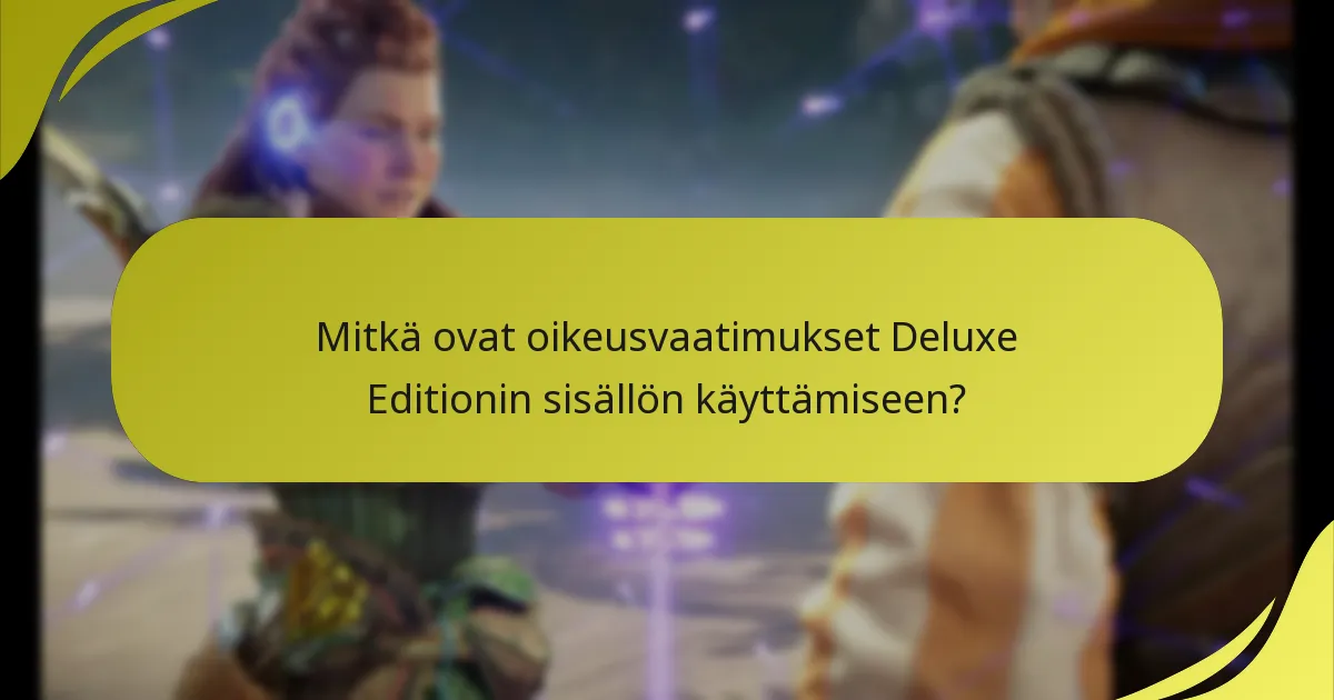 Kuinka Deluxe Edition vertautuu muihin Horizon Forbidden Westin versioihin?